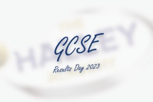 The Halley Academy logo with the text 'GCSE Results Day 2023' over the top of it